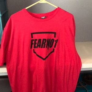 Red T-shirt "Fear No1"